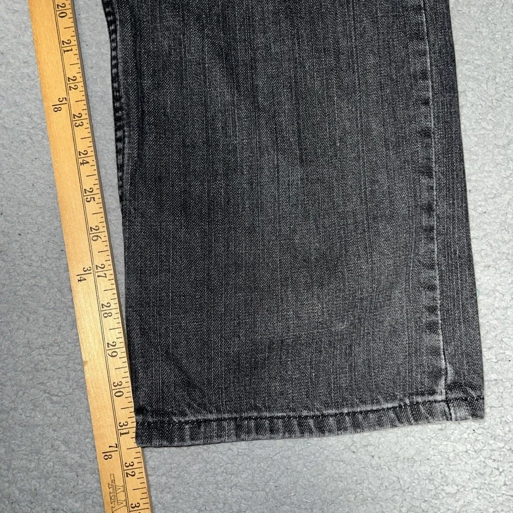 VTG Levi's 505 Batwing Jeans Men's Sz 40x32 (38x31.5) Black Faded Denim Straight